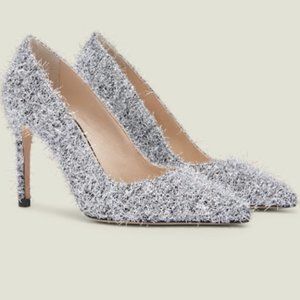 Sandro Metallic Pointed Toe Pumps